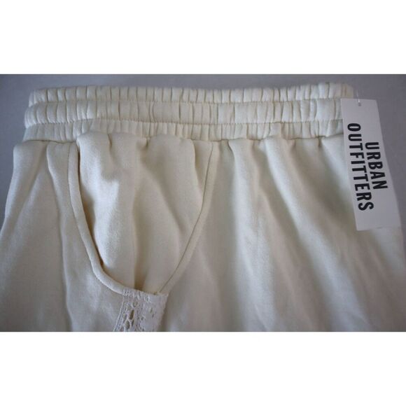 Urban Outfitters Women's Sz M Ivory Out From Under Jayden Lace-Inset Sweatpants - Picture 6 of 13